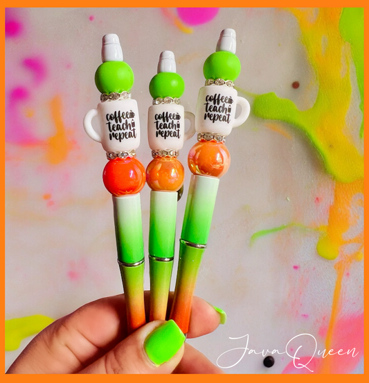 Coffee Teach Repeat Mug Pen