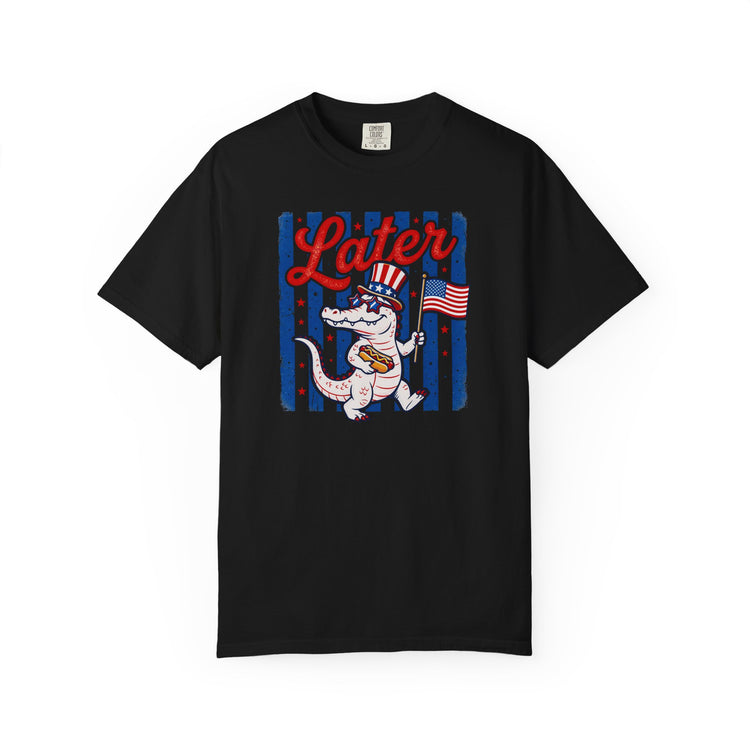 Later Gator Patriotic Alligator Tee