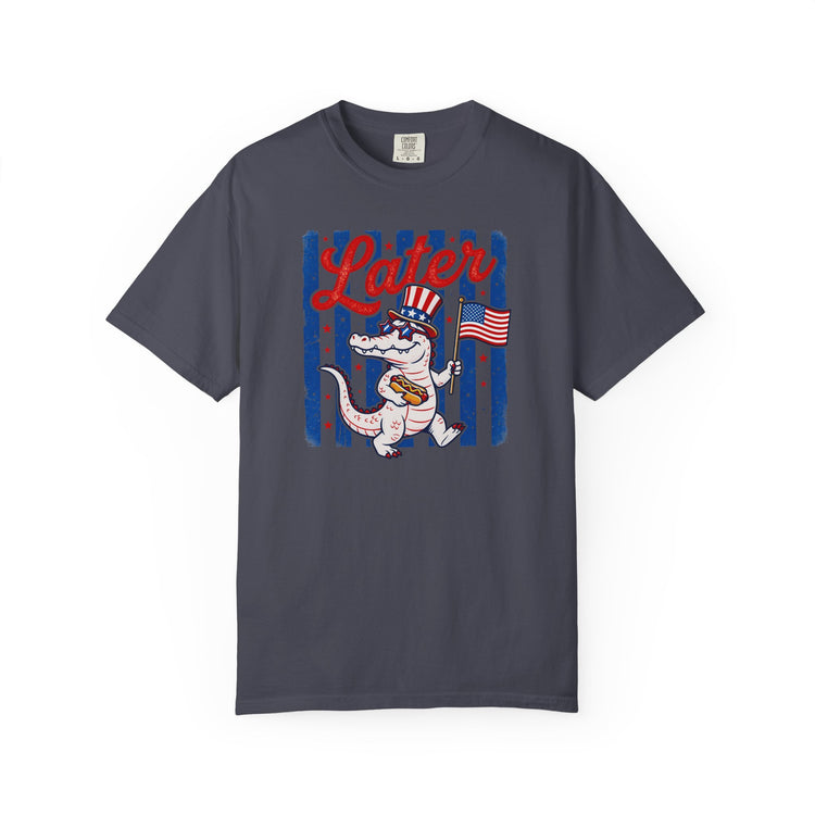 Later Gator Patriotic Alligator Tee