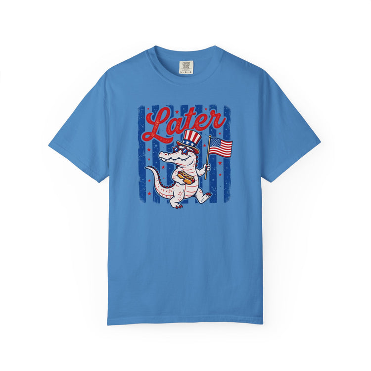 Later Gator Patriotic Alligator Tee
