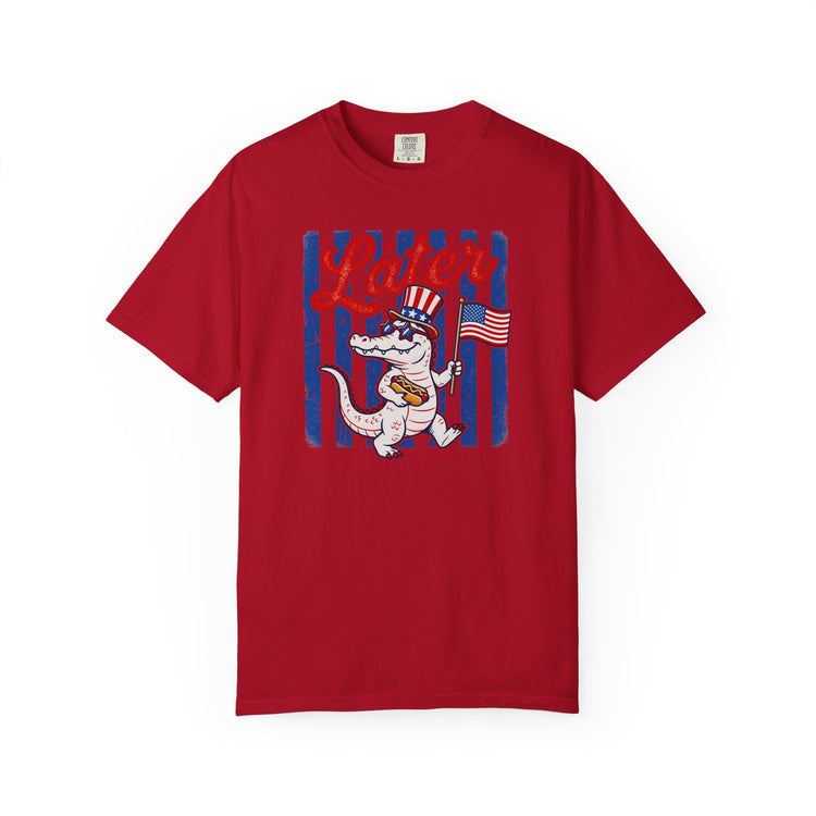 Later Gator Patriotic Alligator Tee