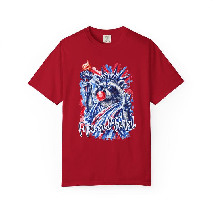 Free and Feral Raccoon Tee