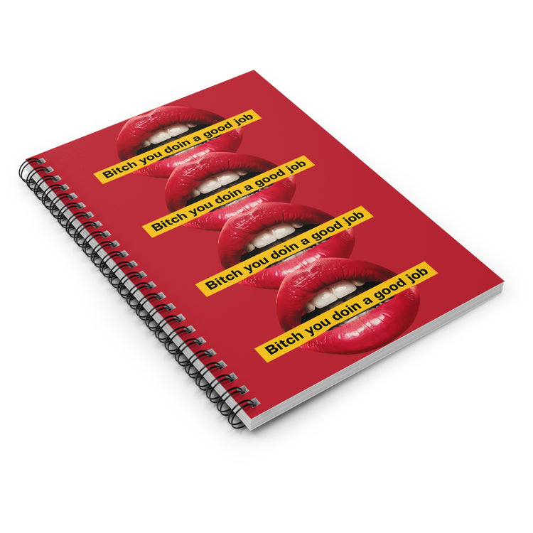 Bitch You Doin a Good Job Notebook, Boss Babe Journal, Hustle Planner, Motivational Gift for Women, Sassy Spiral Notebook