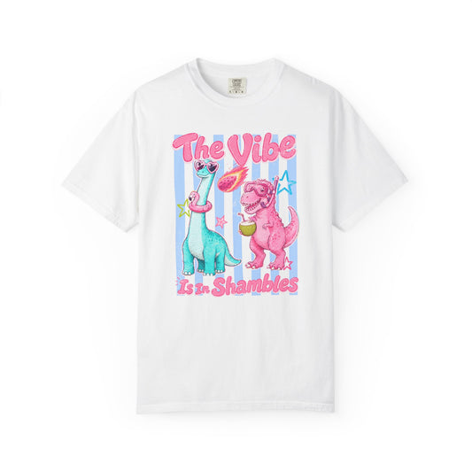 The Vibe Is In Shambles Retro Dino Tee