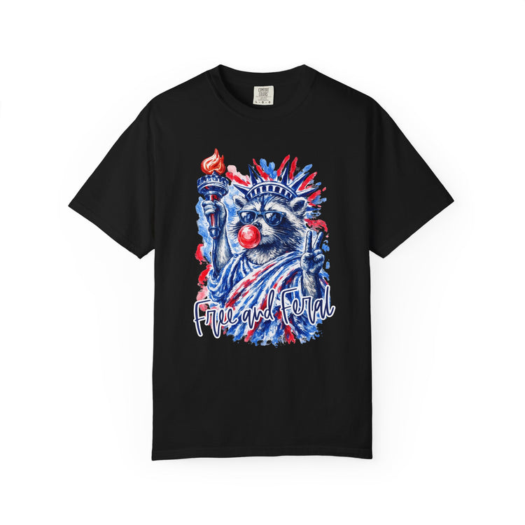 Free and Feral Raccoon Tee
