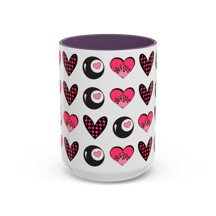 Hearted Eightball Mug