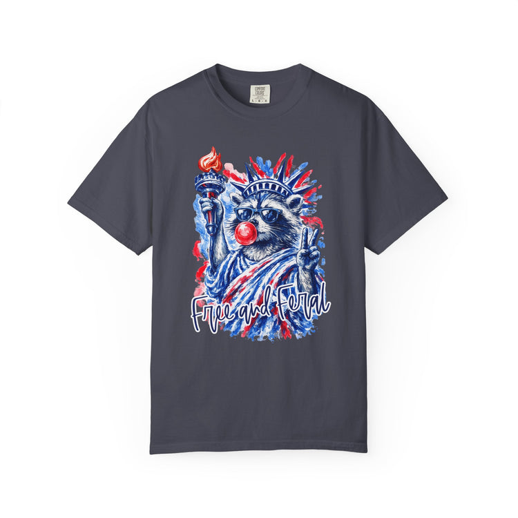 Free and Feral Raccoon Tee