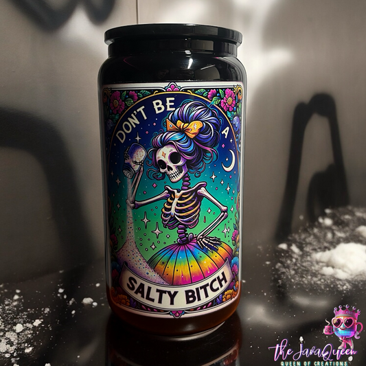 Don’t be a Salty Bitch | Black Glassware