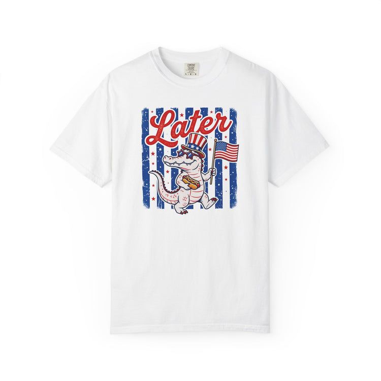 Later Gator Patriotic Alligator Tee