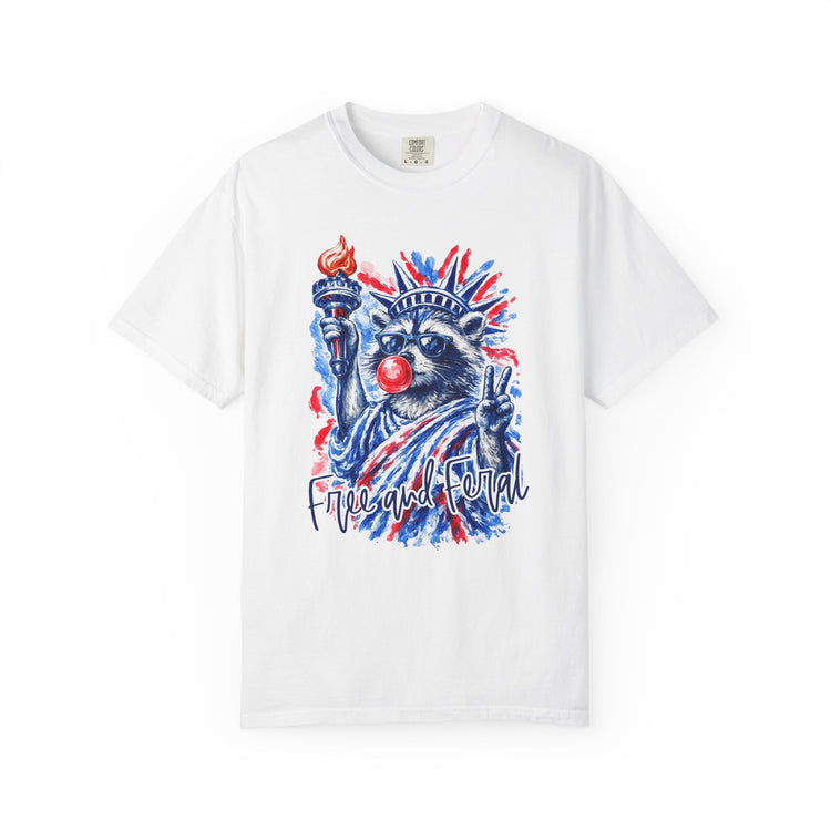 Free and Feral Raccoon Tee
