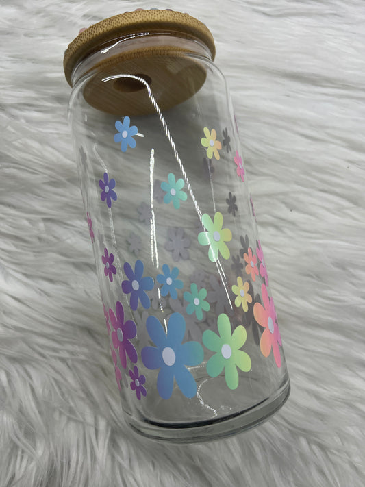 Pastel Flower Glass