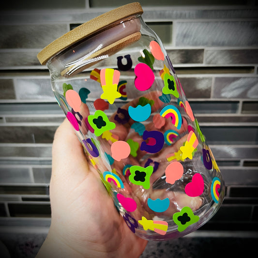 Lucky 🍀 Charms Glass Cup