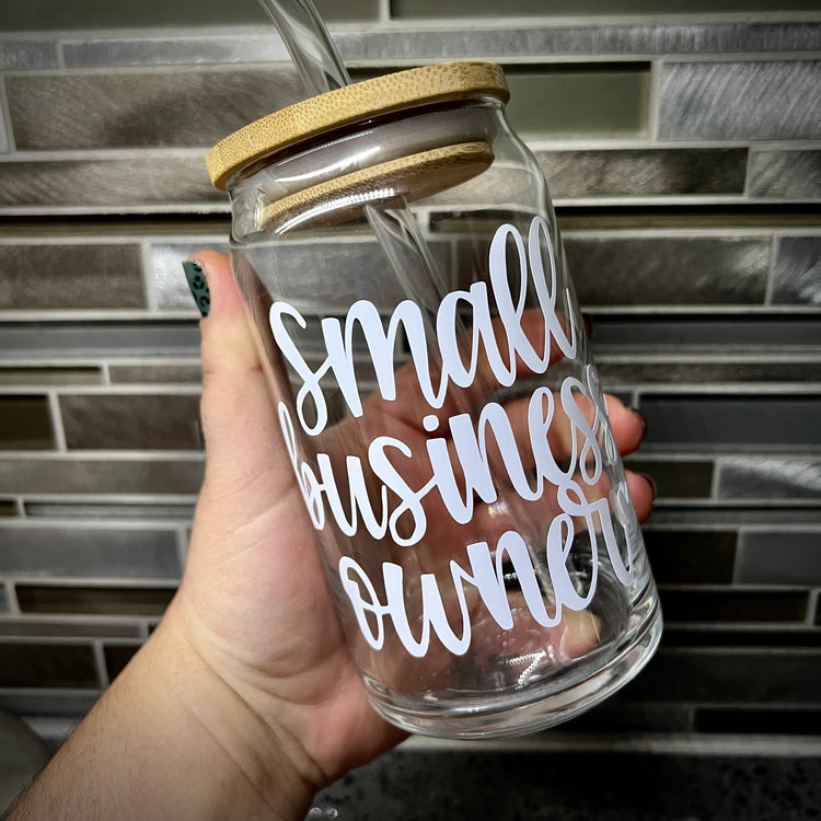 Small Business Owner Glass